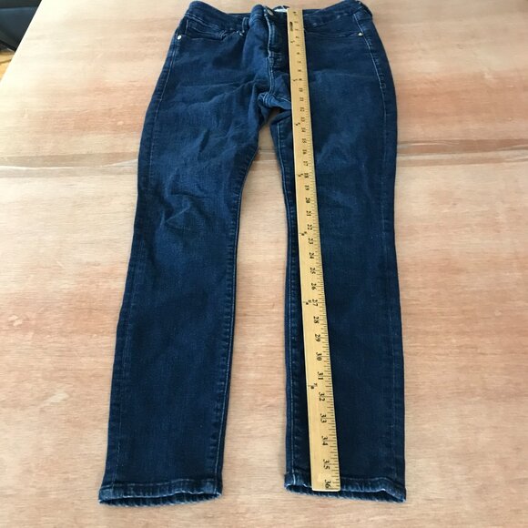 Good American Good Legs Skinny Jeans Women 12/31 Blue High Rise GL873T Blue224 - Picture 4 of 12